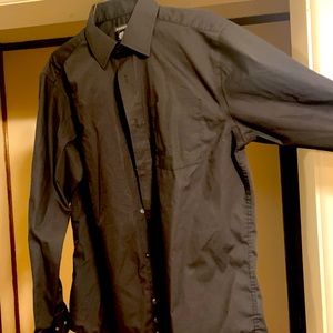 Black button up shirt